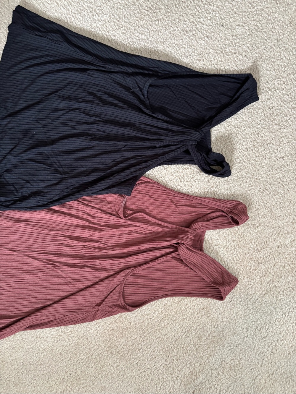 2 Old Navy Racerback Ribbed Tanks - Picture 2 of 2